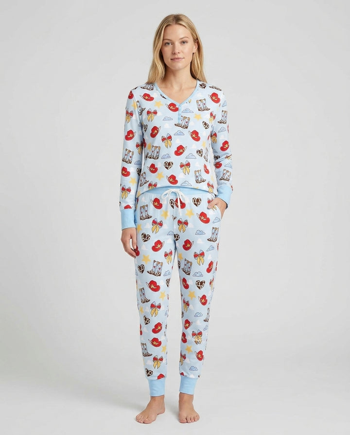 Vorlage Bambus Damen Pyjama Set