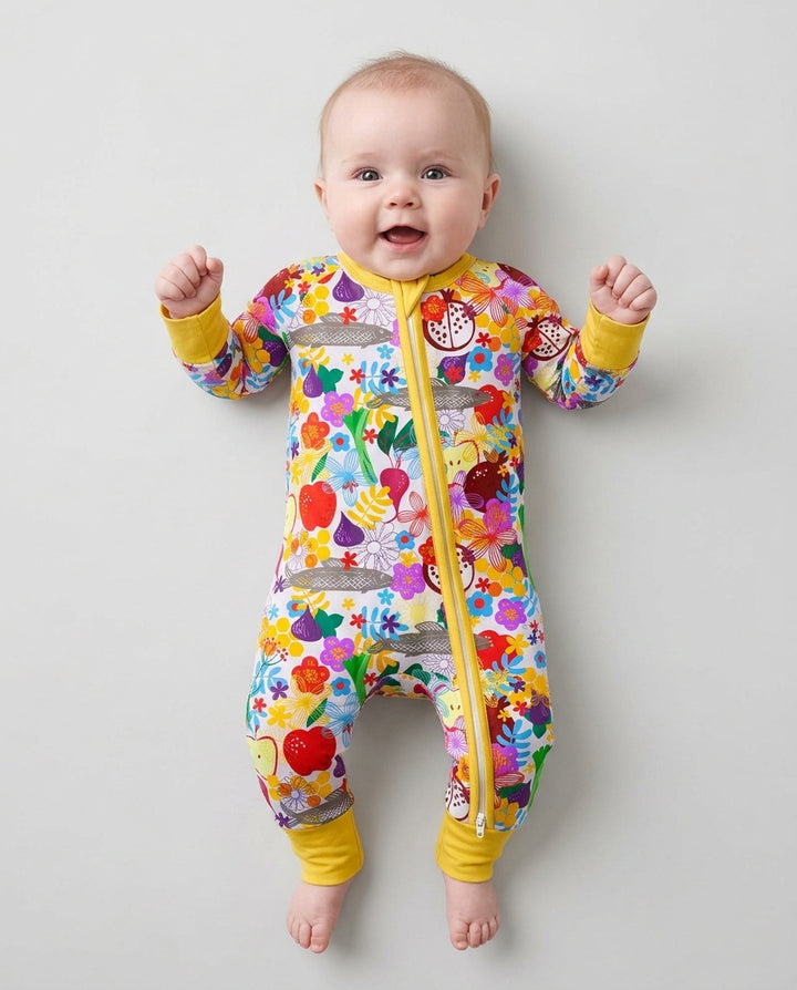 Happy Rosh Hashanah Bamboo Convertible Zippy