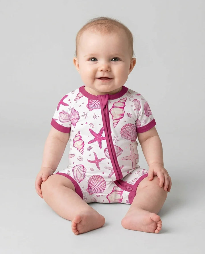 Coastal Charm Family Matching Bamboo Shorty Zippy