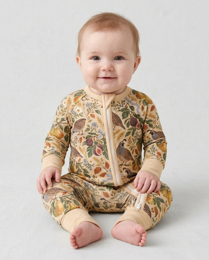 Quail & Pears Bamboo Convertible Zippy
