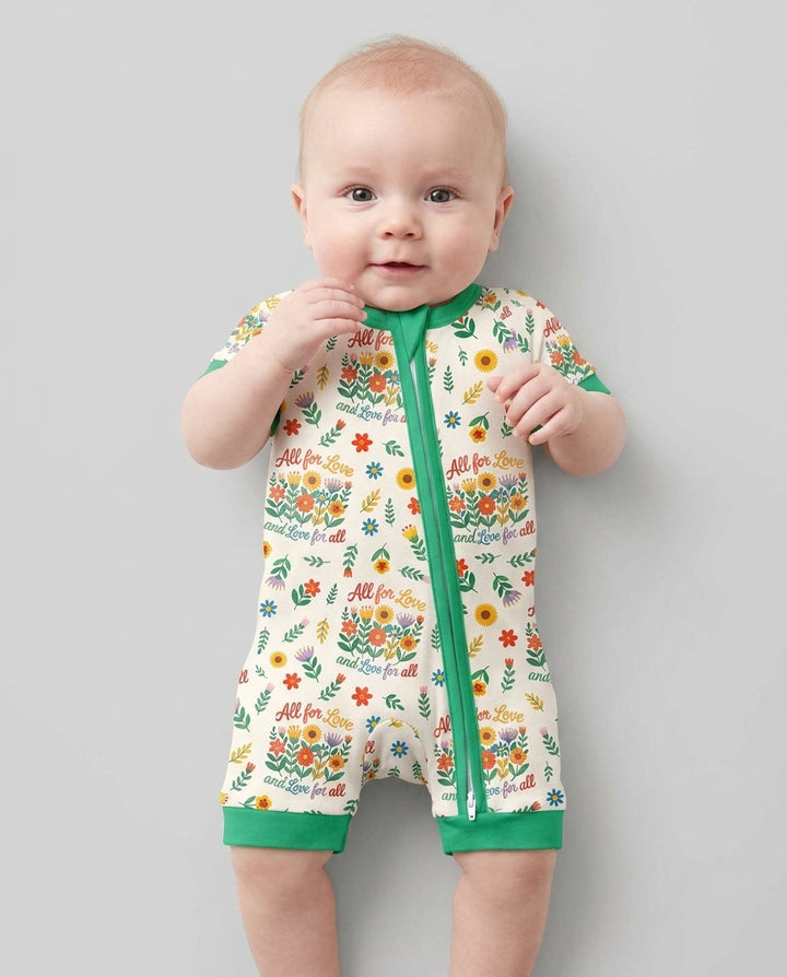 Love For All Family Matching Bamboo Shorty Zippy
