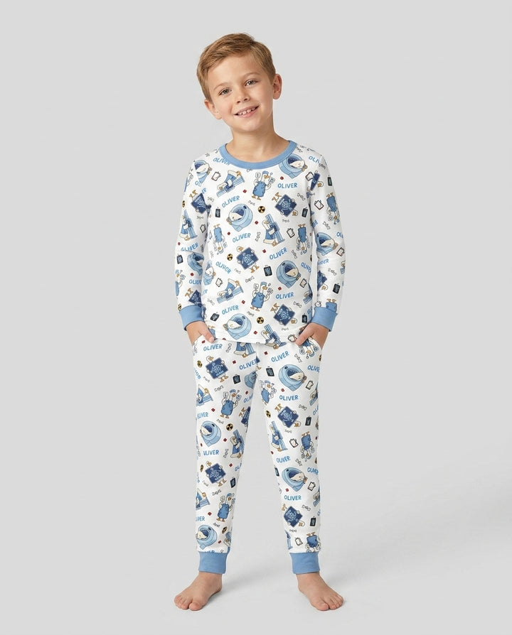 Rad Tech Goose Bamboo Two Piece Long Sleeve Pajama Set