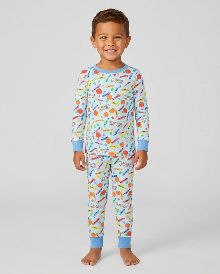 Teacher You Are Special Bamboo Two Piece Long Sleeve Pajama Set