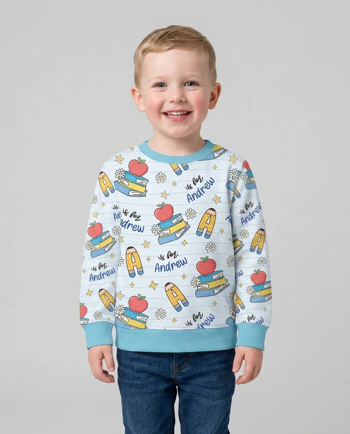 Sudadera de cuello redondo de bambú con plantilla personalizada