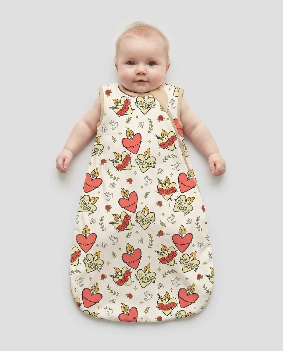 Three Sacred Hearts Bamboo Sleep Bag