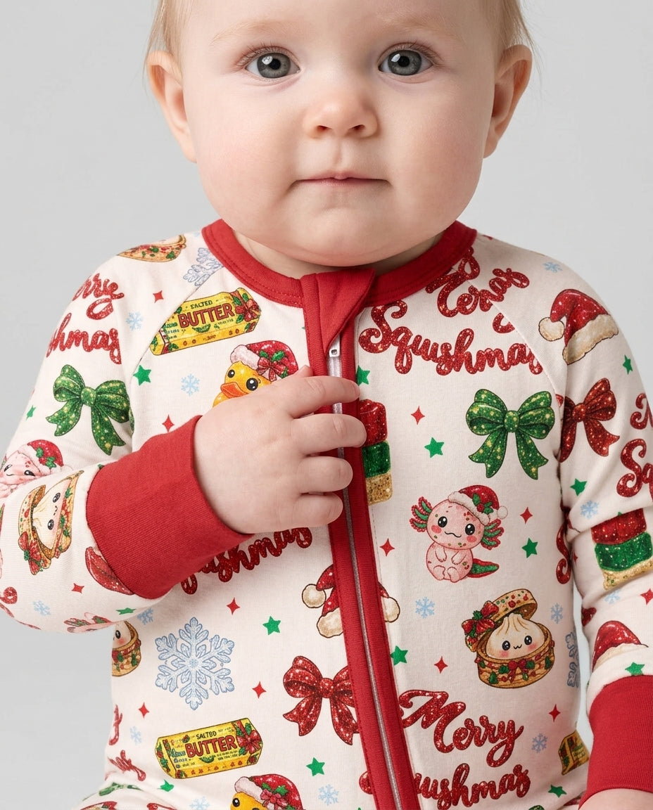 Merry Squishmas Bamboo Convertible Zippy