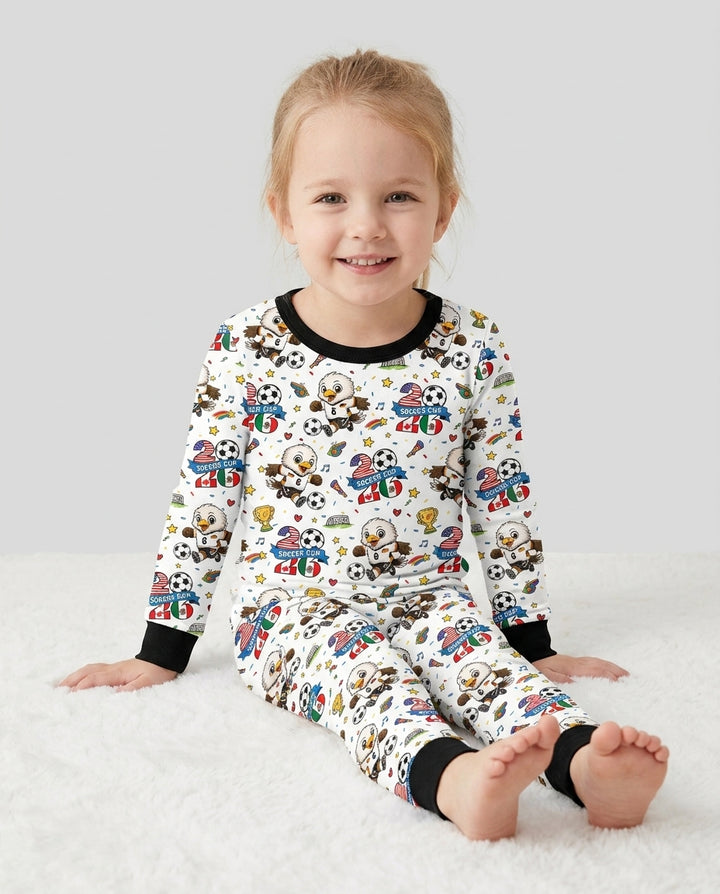 Conjunto de pijama de dos piezas de bambú con mangas largas, plantilla PERSONALIZADA