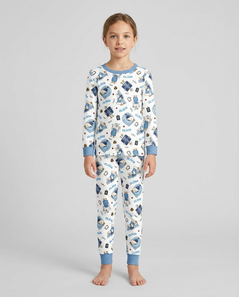 Rad Tech Goose Bamboo Two Piece Long Sleeve Pajama Set