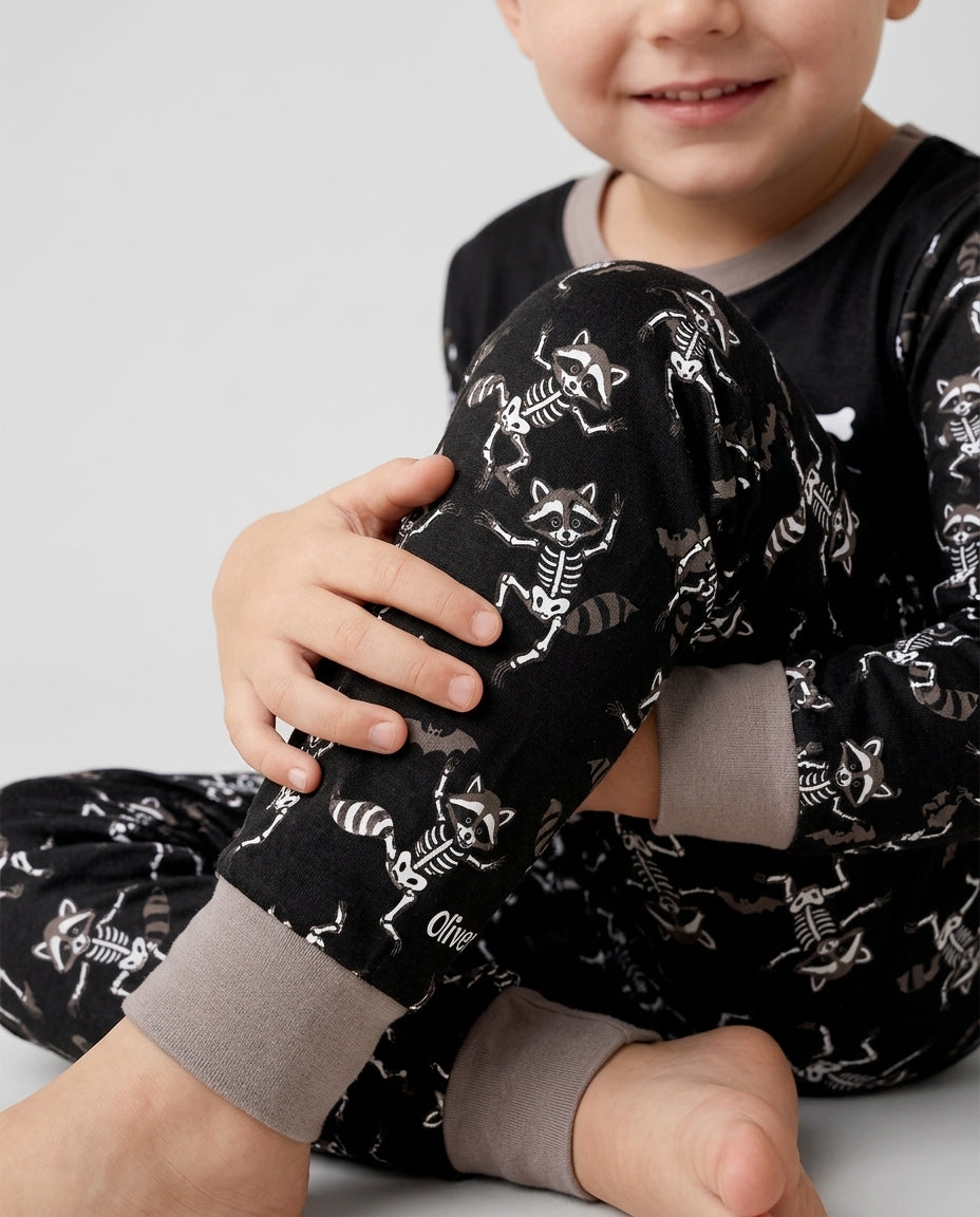 Funny Halloween Racoon Bamboo Convertible Zippy