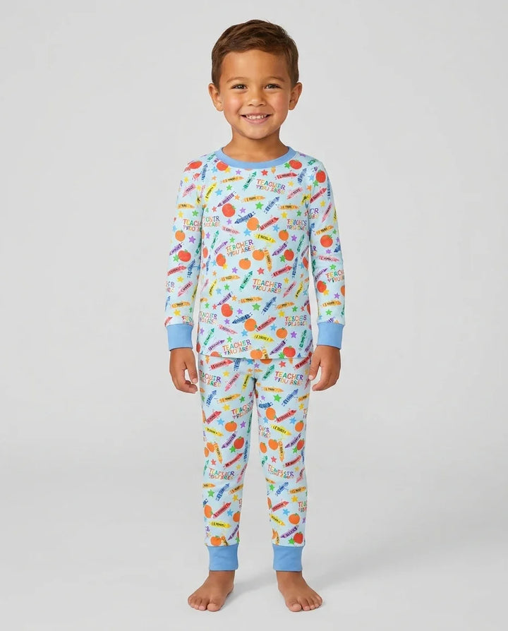 Teacher You Are Special Bamboo Two Piece Long Sleeve Pajama Set