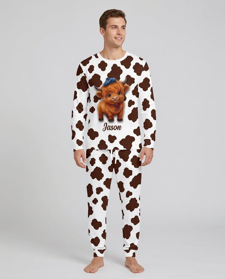 Cozy Moo Dreams Bamboo Men's Pajama Set