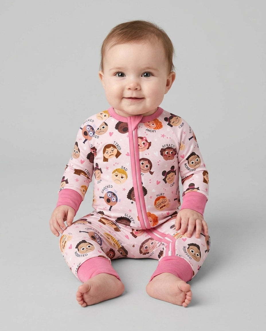 Gerippte Babykleidung mit individuellem Foto - Weich &amp; Skizzenhaft