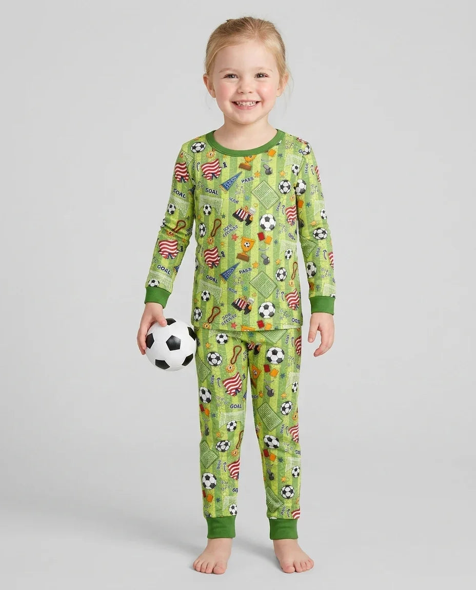 Conjunto de pijama de dos piezas de bambú de manga larga