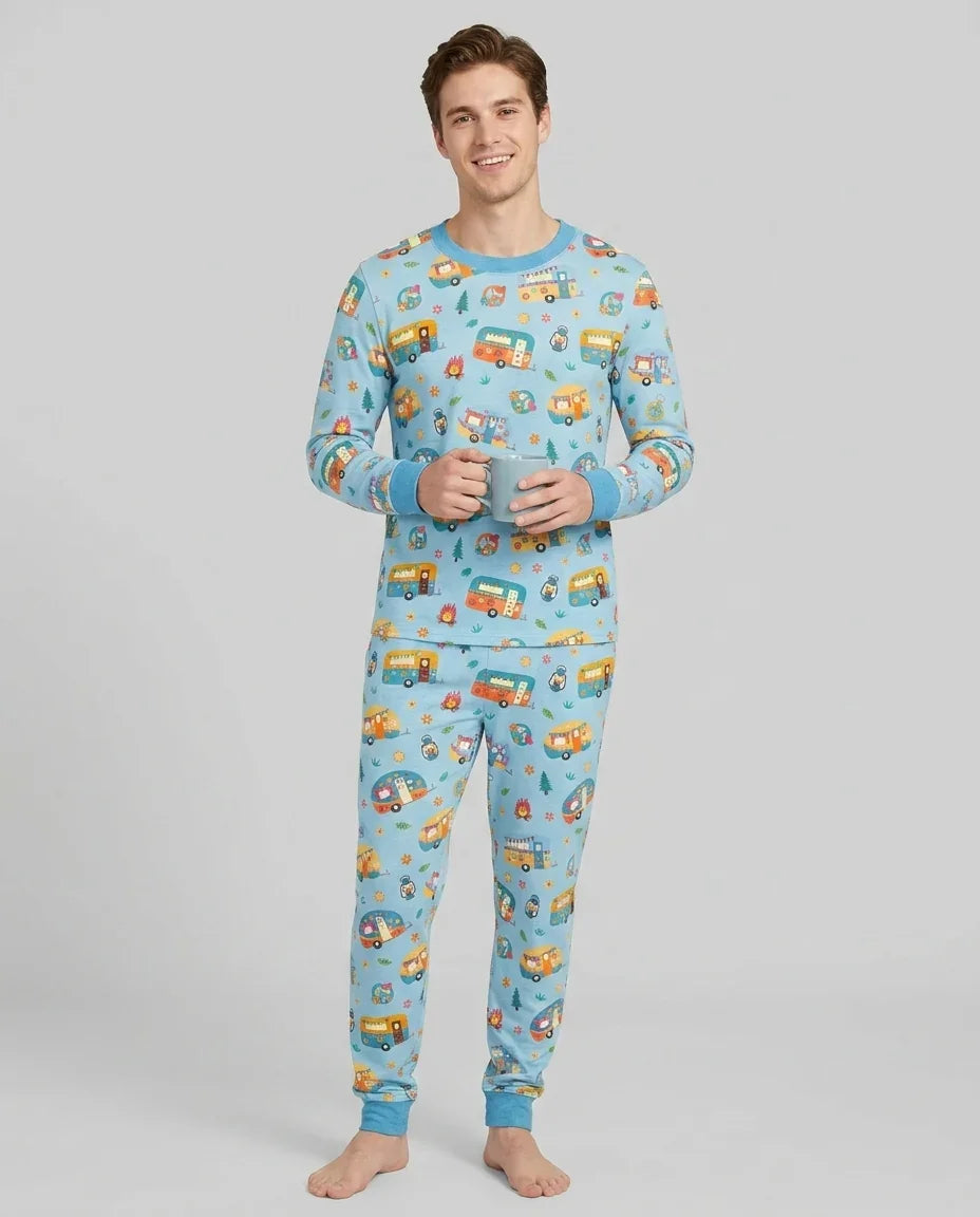 Happy Little Camper Bamboo Men's Pajama Set