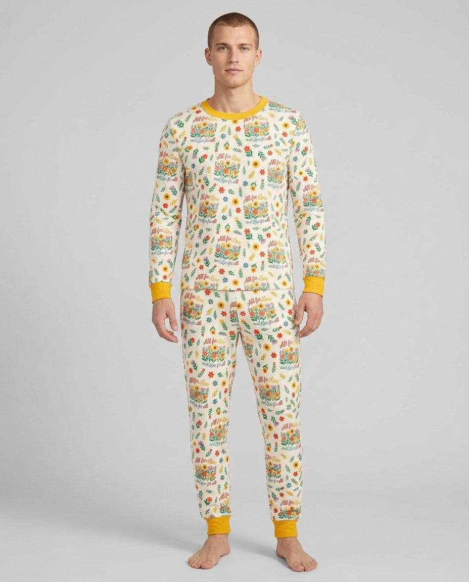 Love For All Family Matching Bamboo Men's Pajama Set