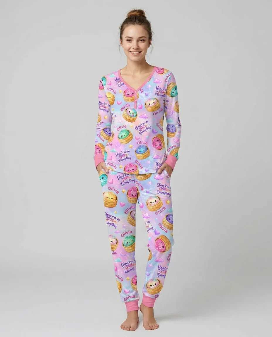 Vorlage Bambus Damen Pyjama Set