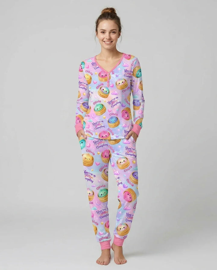 Vorlage Bambus Damen Pyjama Set