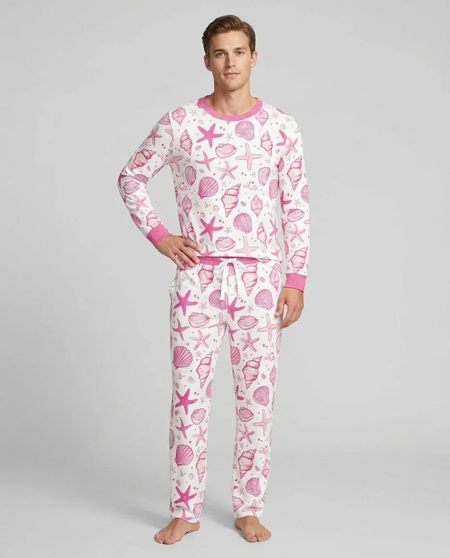 Coastal Charm Family Matching Bamboo Men's Pajama Set