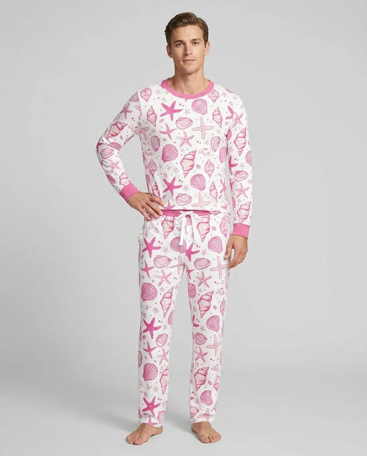Coastal Charm Family Matching Bamboo Men's Pajama Set