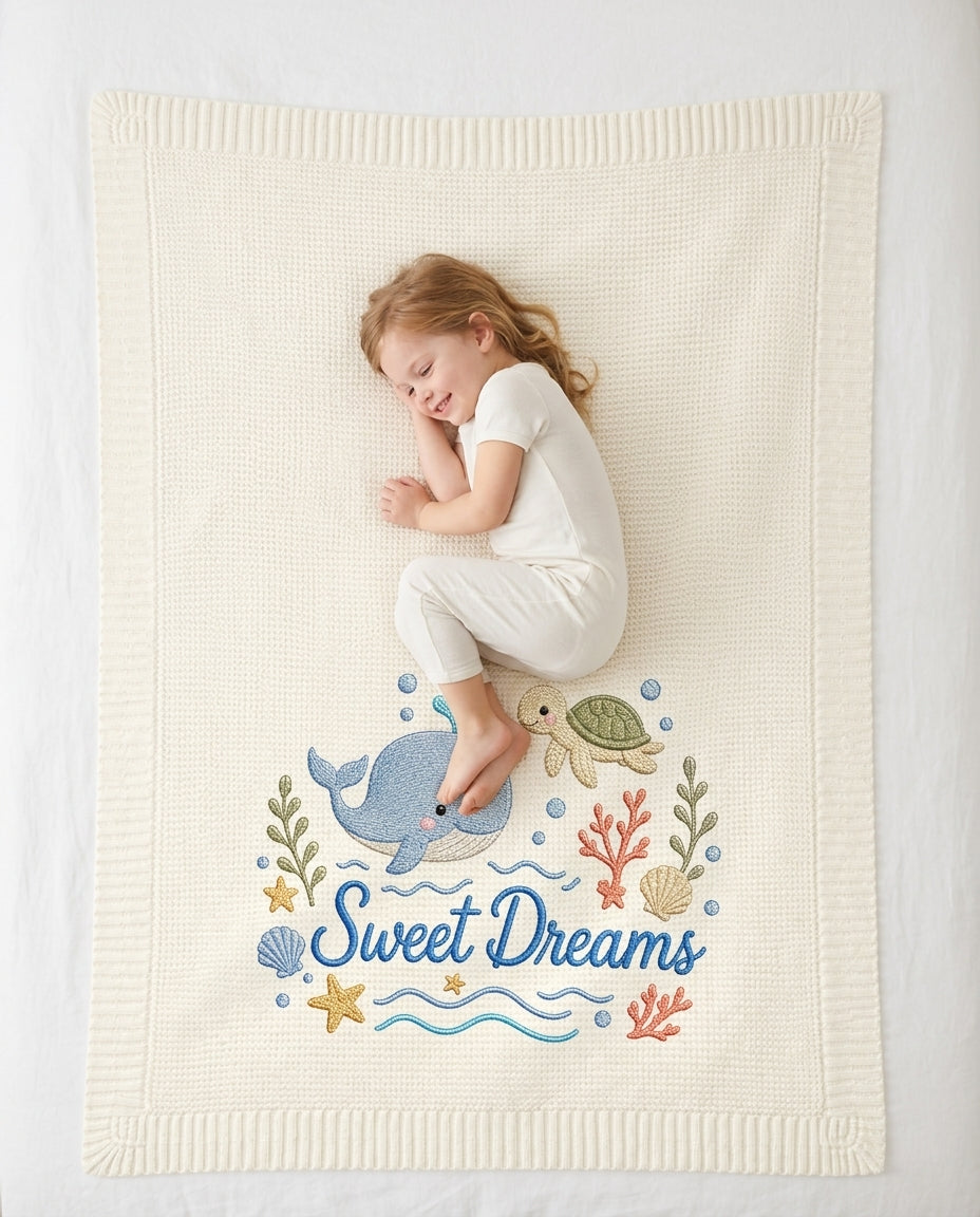 Sweet Dreams Baby Cotton Blanket