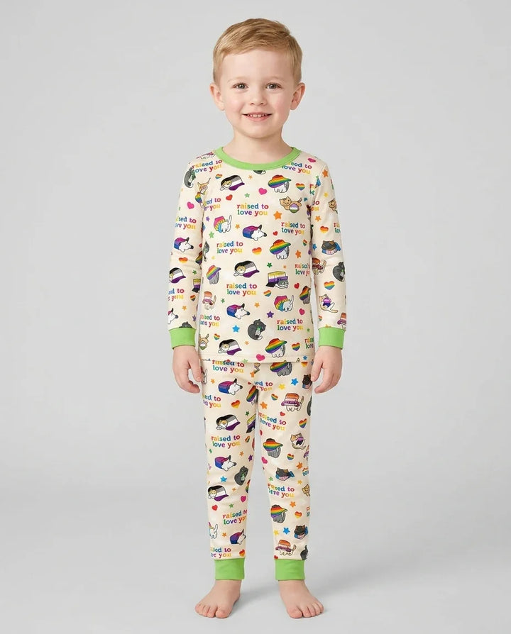 Conjunto de pijama de dos piezas de bambú con mangas largas, plantilla PERSONALIZADA