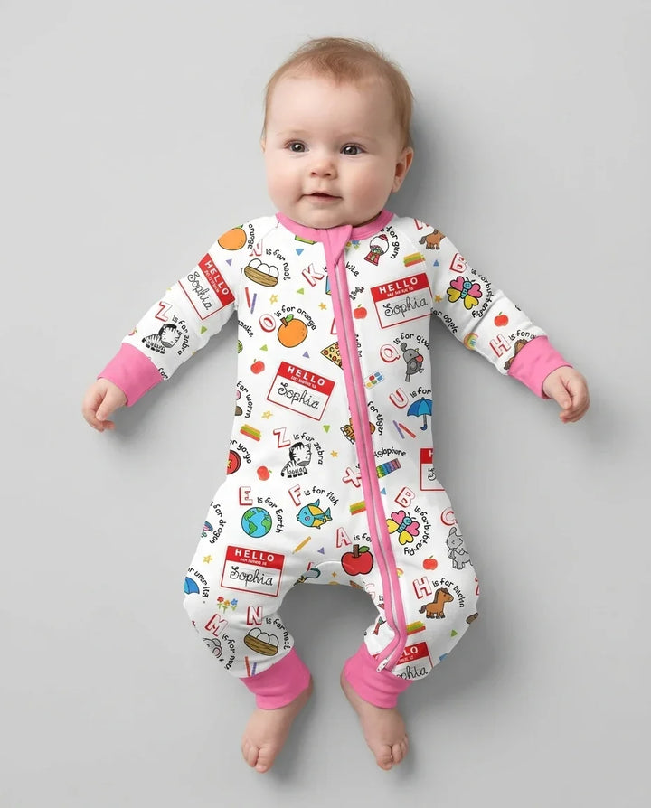 Gerippte Babykleidung mit individuellem Foto - Weich &amp; Skizzenhaft
