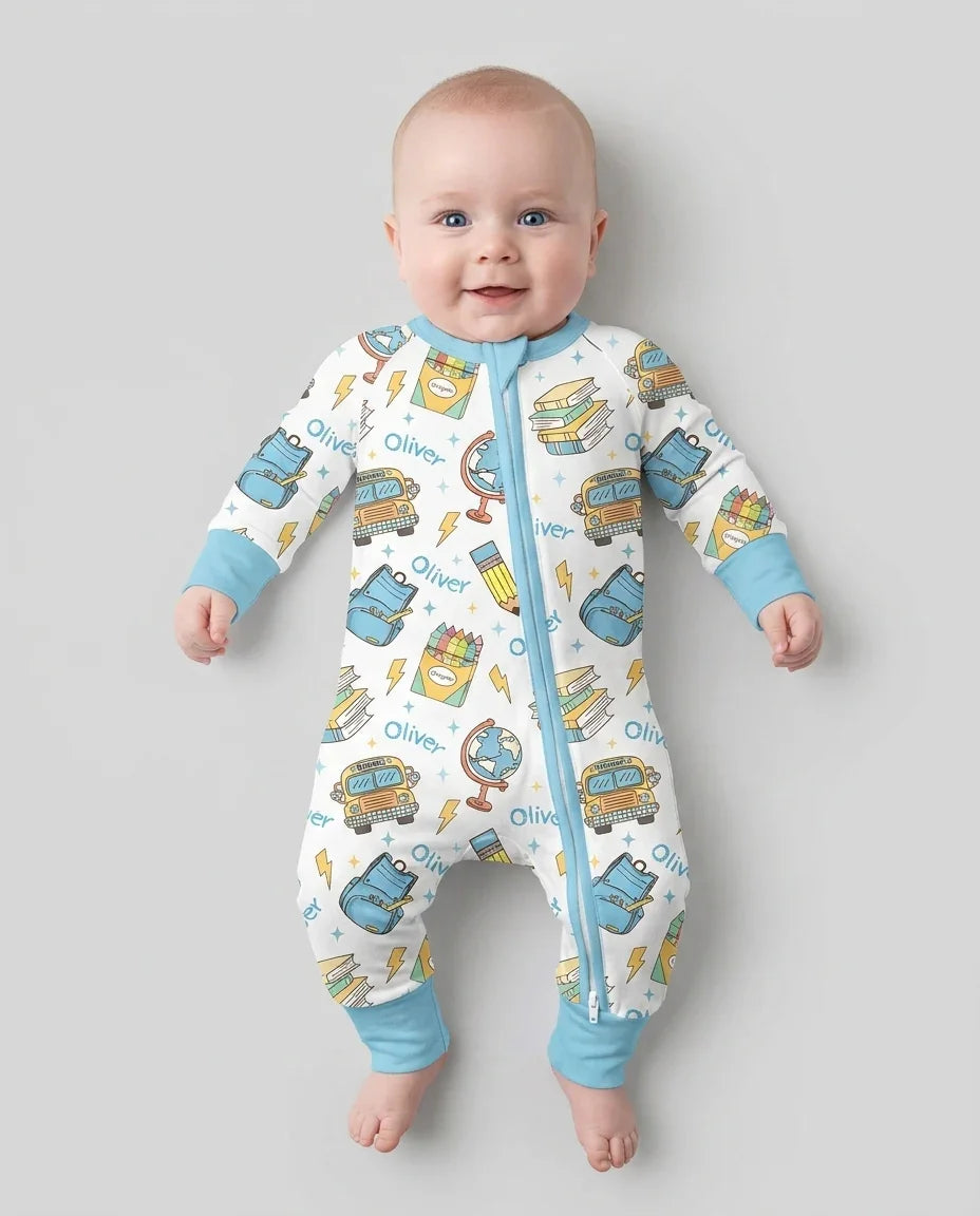 Gerippte Babykleidung mit individuellem Foto - Weich &amp; Skizzenhaft