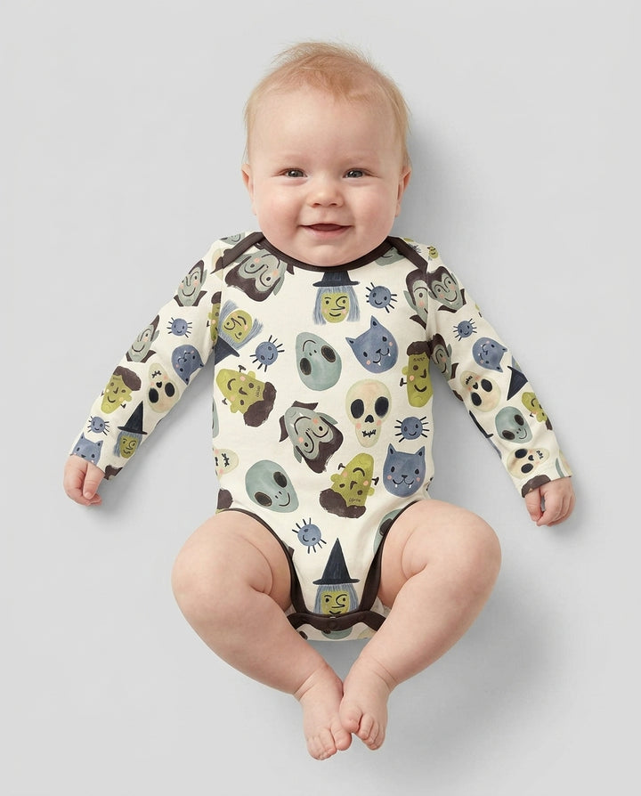 Halloween Face Bamboo Bodysuit