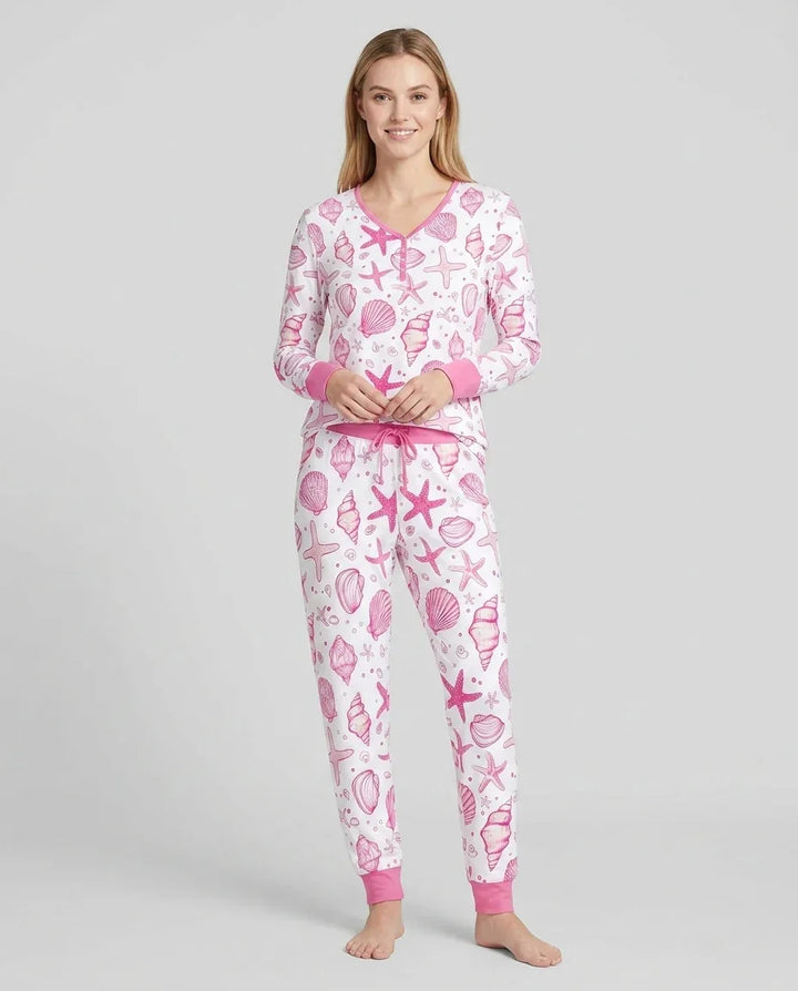 Coastal Charm Family Matching Bamboo Women Pajama Set