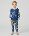 Oy to the World Hanukkah Bamboo Two Piece Long Sleeve Pajama Set