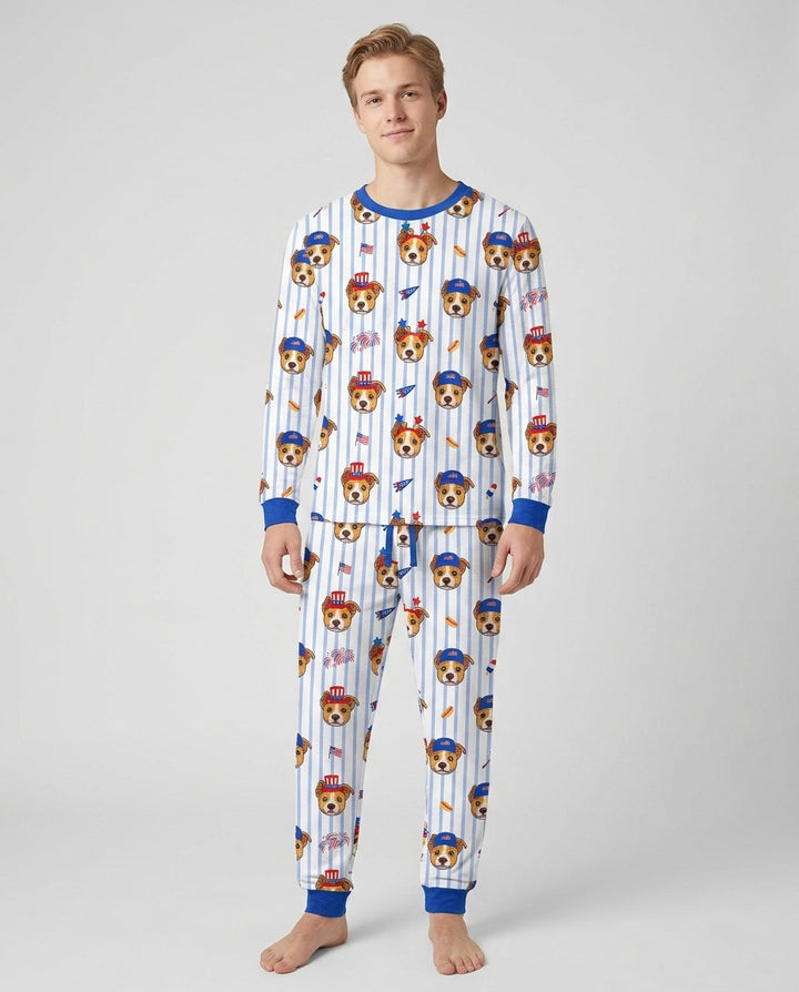 plantilla Conjunto de Pijama de Bambú para Hombre