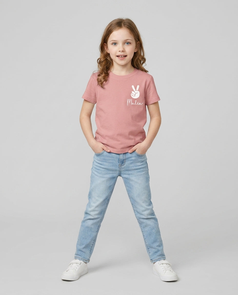 Custom Name First Day of School 2026 Bamboo Crewneck T-Shirt
