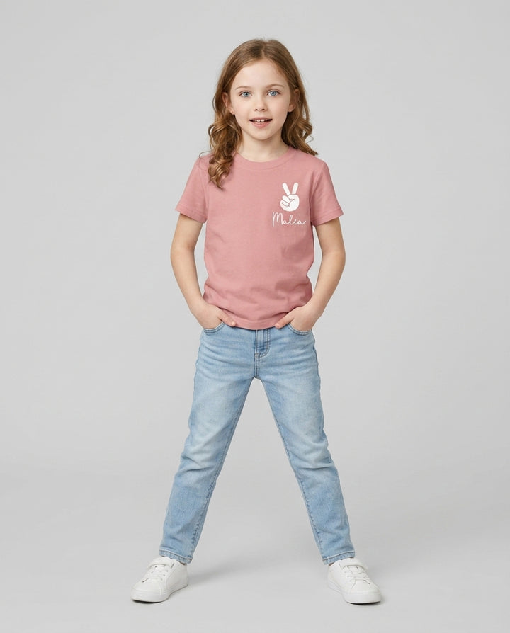 Custom Name First Day of School 2026 Bamboo Crewneck T-Shirt