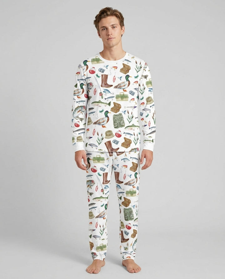 Daddy's Fishing Buddy Daddy& Me Matching Bamboo Men's Pajama Set