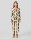 Western Christmas Cowboy Nutcracker Bamboo Women Pajama Set