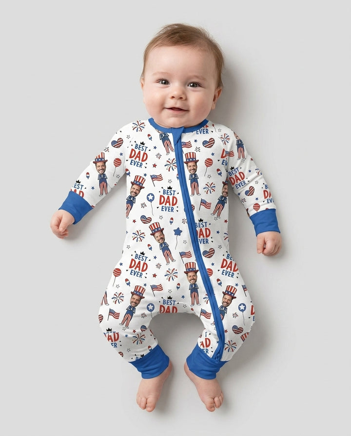 Custom Photo Best Patriotic Family Ever Bamboo Convertible Zippy