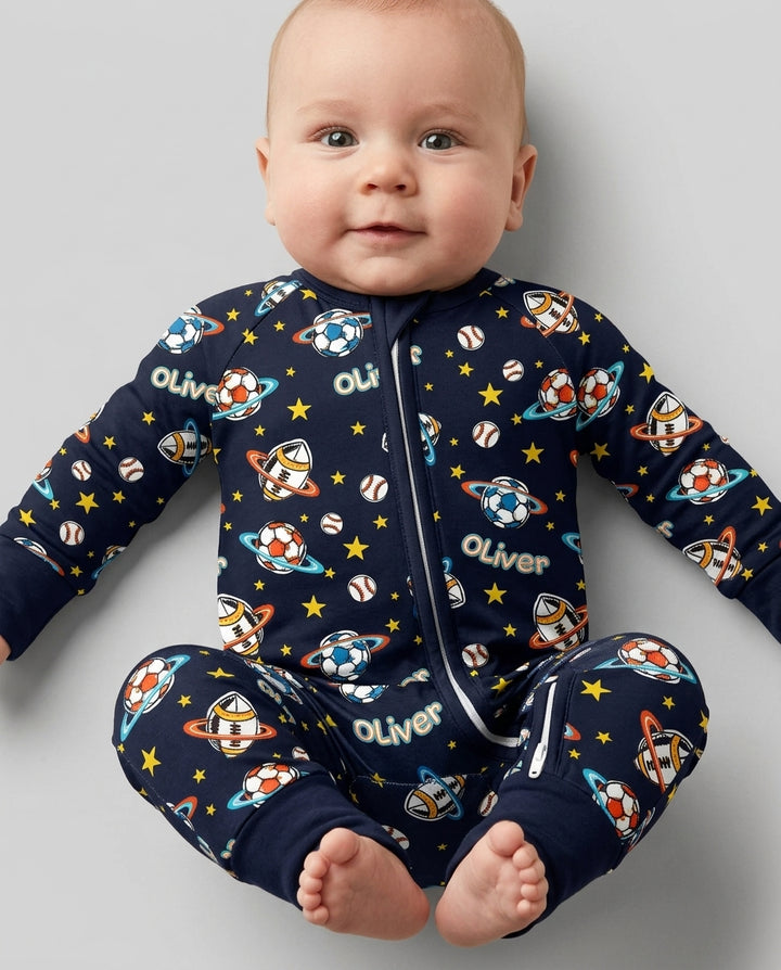 Custom Name Space Sport Bamboo Convertible Zippy