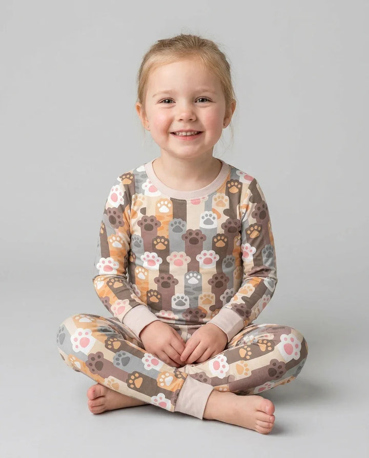 Grabby Paws Bamboo Two Piece Long Sleeve Pajama Set