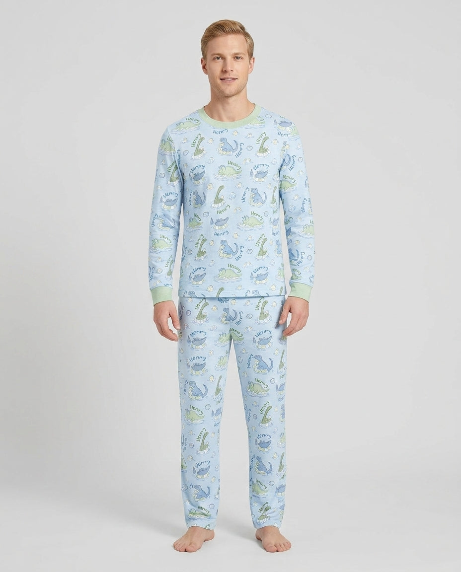 plantilla de Conjunto de Pijama de Bambú Personalizado para Hombre