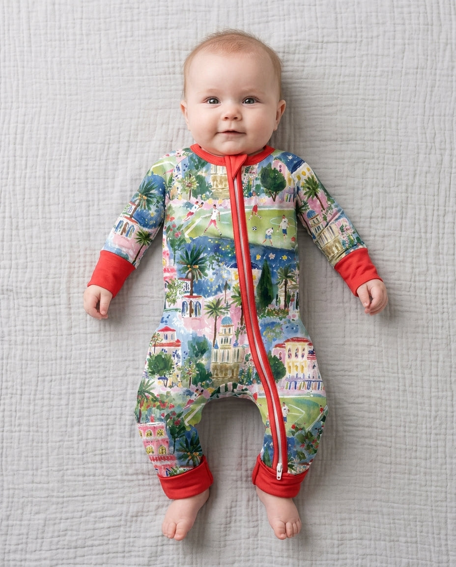 Gerippte Babykleidung mit individuellem Foto - Weich &amp; Skizzenhaft