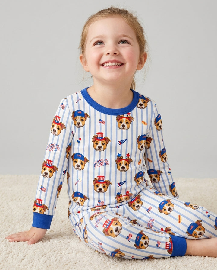 Conjunto de pijama de dos piezas de bambú con mangas largas, plantilla PERSONALIZADA