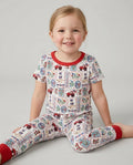 Patriotic USA Silly Goose Family Matching Bamboo Two Piece Short Sleeve Pajama Set
