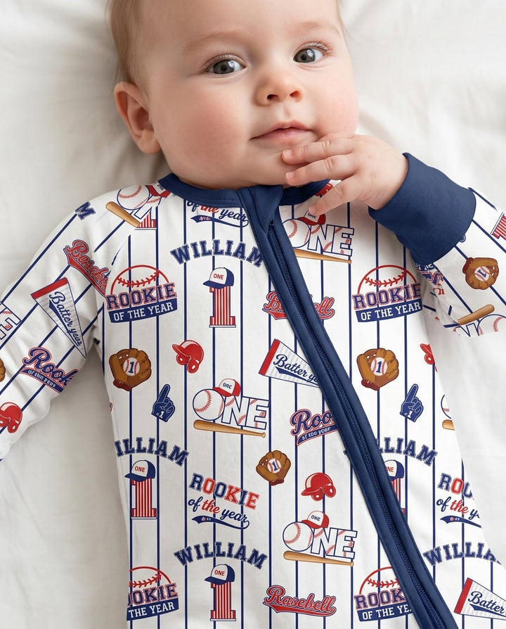 Baseball Birthday Boy Bamboo Convertible Zippy