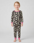 Little Ghosts Bamboo Two Piece Long Sleeve Pajama Set For Halloween