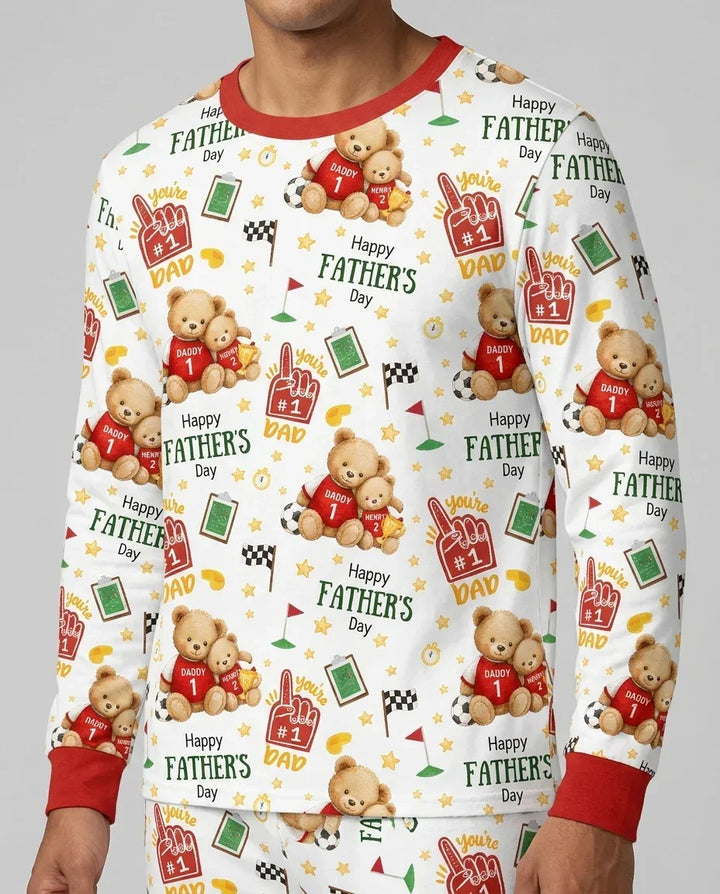 You're #1 Dad Daddy & Me Matching Bamboo Men's Pajama Set