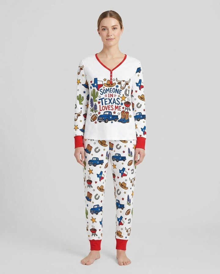 Someone in Texas Loves Me Bamboo Women Pajama Set