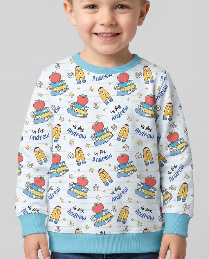 Sudadera de cuello redondo de bambú con plantilla personalizada