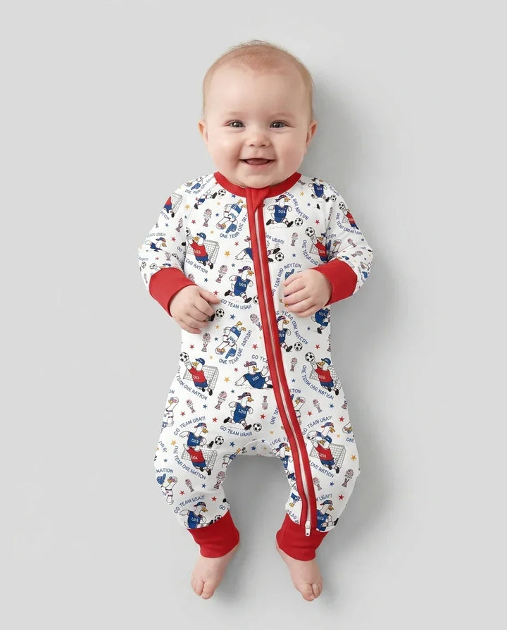 USA Soccer Goose Family Matching Bamboo Convertible Zippy