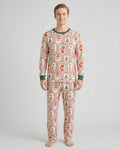 Teddy Bear Christmas Bamboo Men's Pajama Set