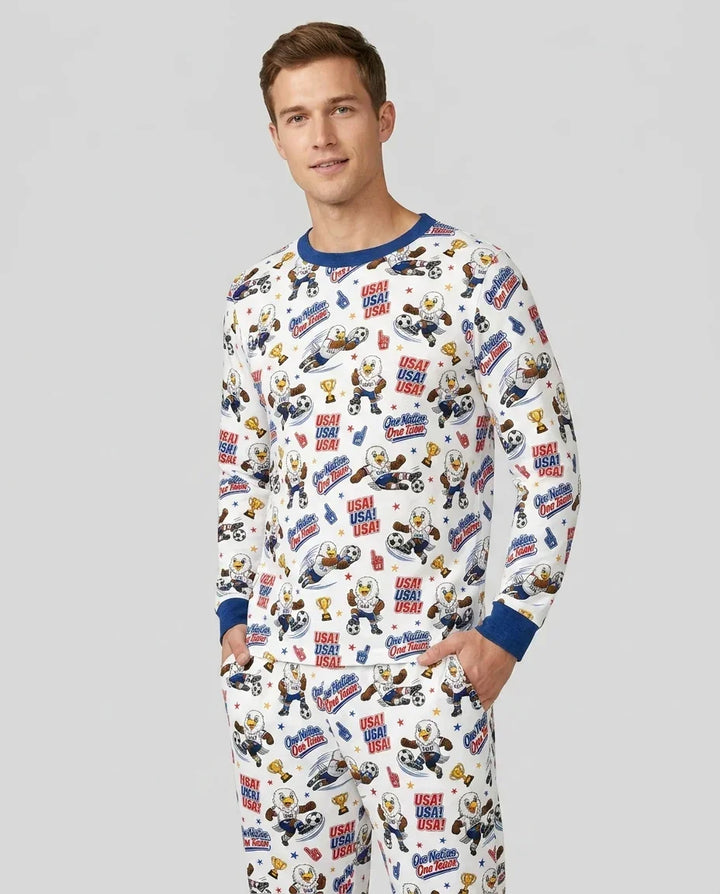 plantilla Conjunto de Pijama de Bambú para Hombre